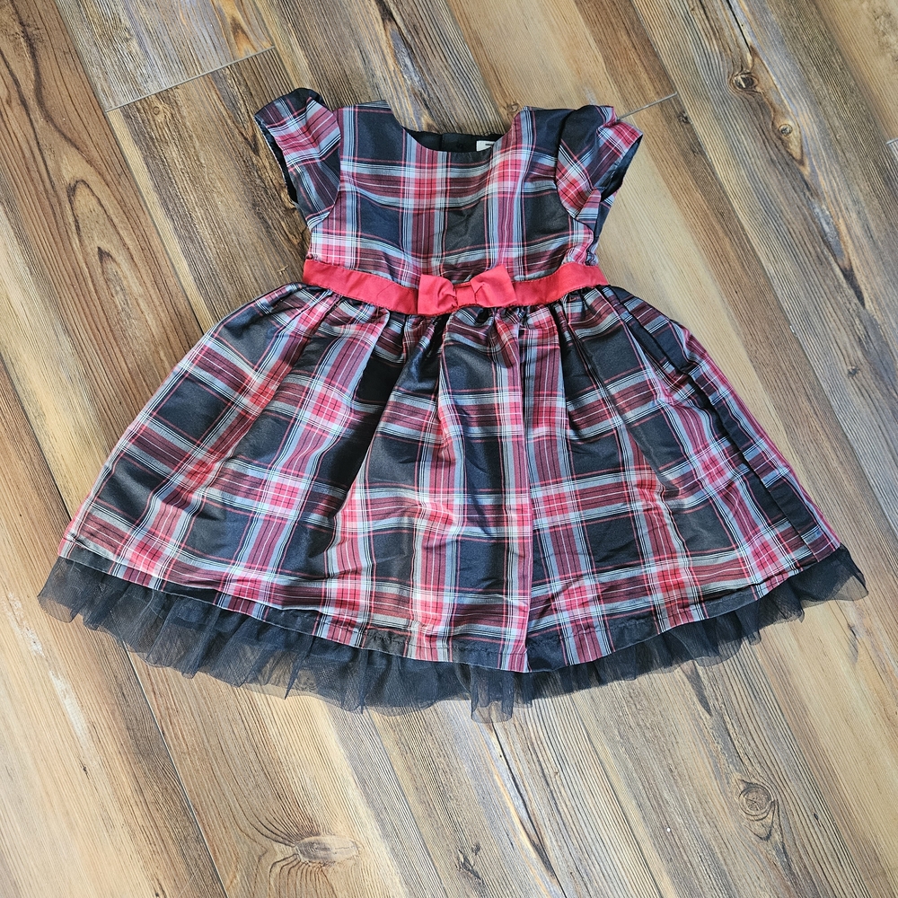 Carter's Black and Red Plaid Dress